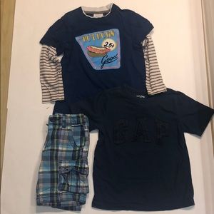 Mini Boden cool vtg print  Sz 3-4 bundle w/ GAP